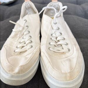 Cole Haan Women's Off-White Canvas Sneakers